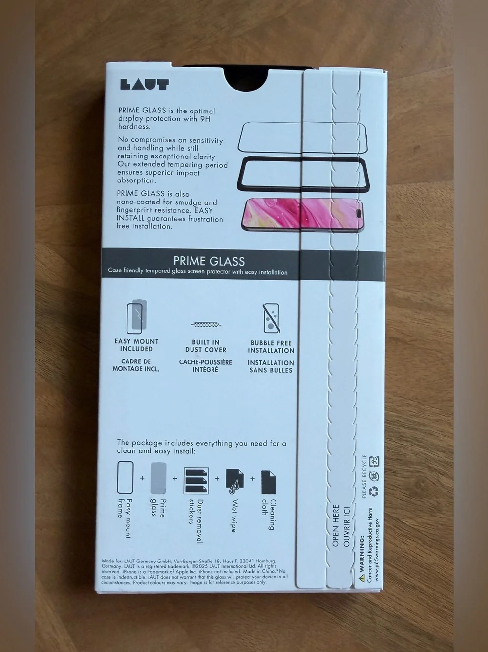 LAUT- Prime Glass Edge Screen Protector for iPhone 17 Air